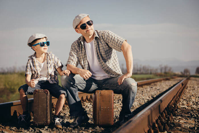 Father and Son on Railroads